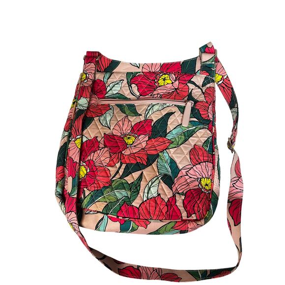 Vera Bradley pink floral quilted shoulder bag with matching wallet casual travel - Picture 3 of 9